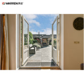 Warren 8 foot French Patio Doors With Modern Interior Glass French Doors